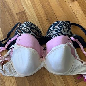 Lot of Betsy Johnson bras 36D
